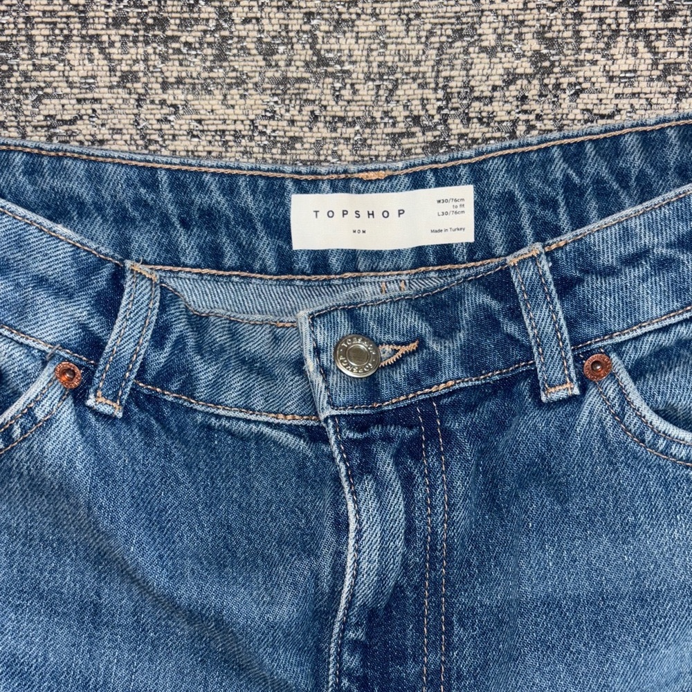 Top Shop Ankle Mom Jeans sz W 30 L 30 - Picture 5 of 7